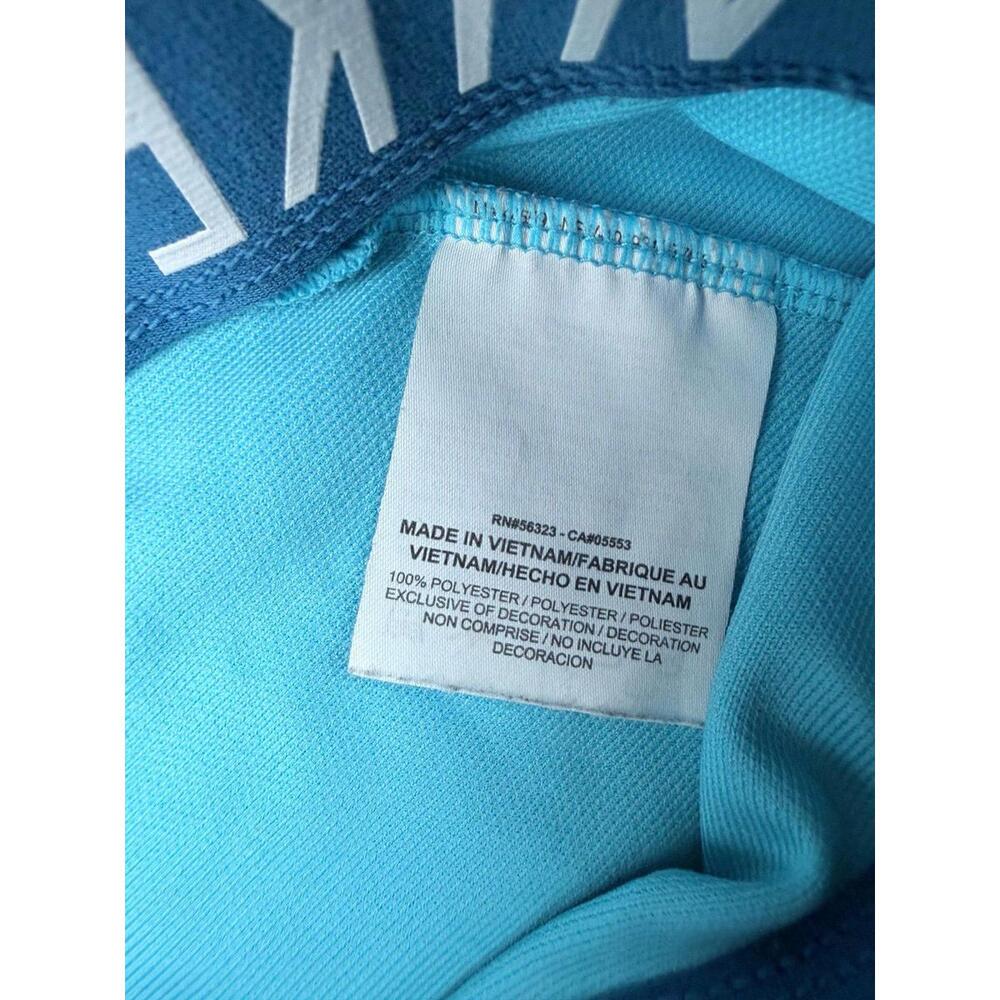Nike Women's Small Dri-FIT Attack Training Shorts Laser Blue Rollover Waist - Picture 4 of 9